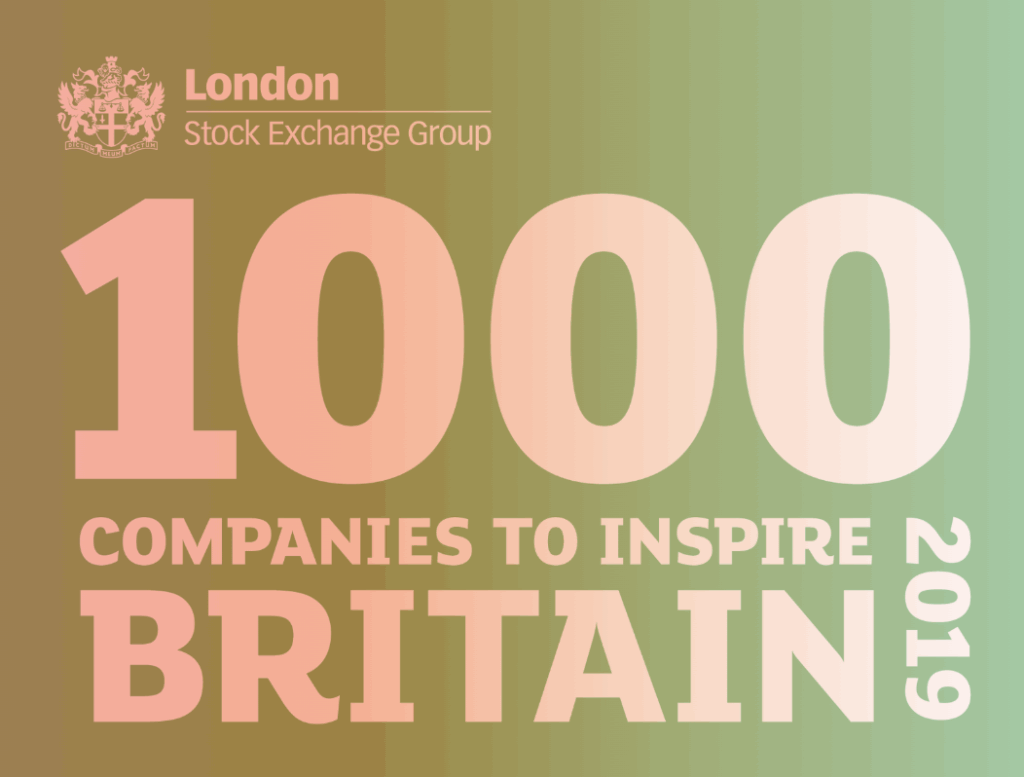 Generate identified as one of ‘1000 Companies to Inspire Britain’ 2019